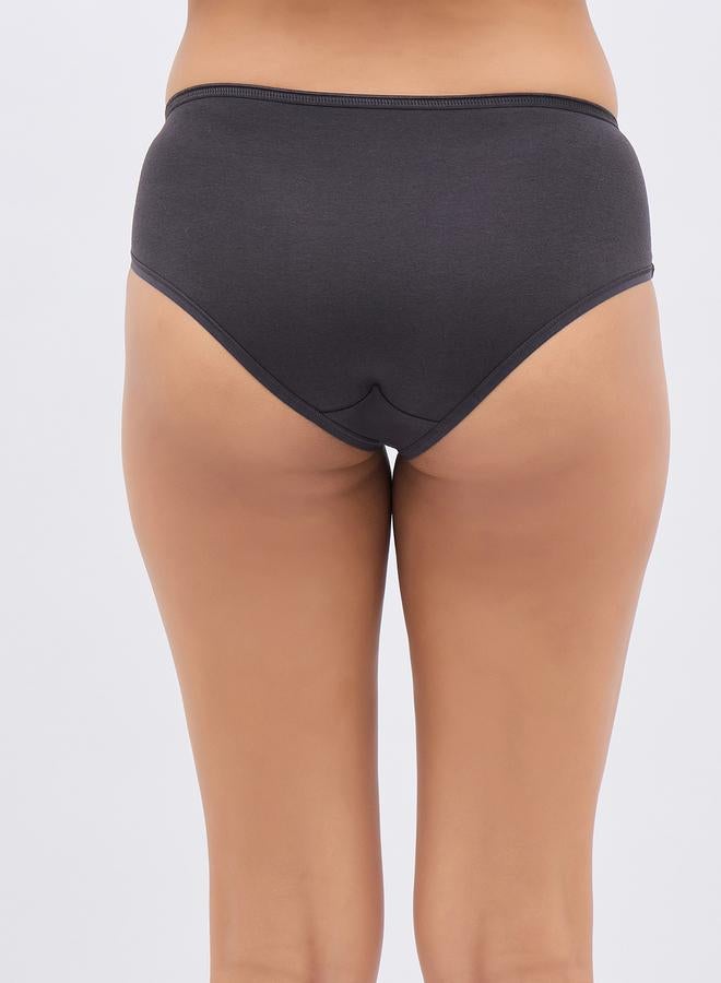 Clovia Pack of 3-Mid Waist Hipster Panty with Lace Wings - Cotton - Image 1